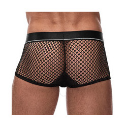 male power Boxer résille Ring & Short Noir